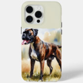 水色ボクサー犬 Case-Mate iPhoneケース (裏面)