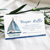 水色ボート赤航海のちゃんシャワーおむつ エンクロージャーカード