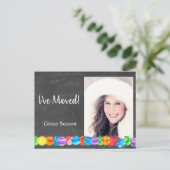 水色ボーブルのフォトカードを移動した ポストカード (スタンド正面)