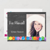 水色ボーブルのフォトカードを移動した ポストカード (正面/裏面)