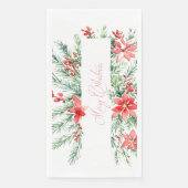 水色ポインセチアと緑のクリスマス (正面)