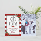 水色ポインセチアのクリスマスフォトグリーティング シーズンカード (スタンド正面)