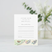 水色ポジターノビーチアドバイスとウィッシュズカード 案内ポストカード (スタンド正面)