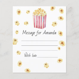 水色ポップコーン誕生日タイムカプセルメッセージ