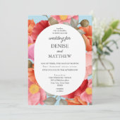 水色ポピー上のスパンシュガーブルー 招待状 (スタンド正面)