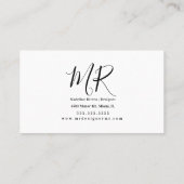 水色ポピー・デザイナー名刺 名刺 (裏面)