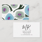 水色ポピー・デザイナー名刺 名刺 (正面/裏面)