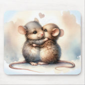 水色マウスハグ マウスパッド (正面)