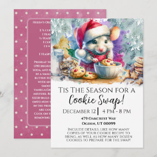 水色マウスCookieスワップ 招待状