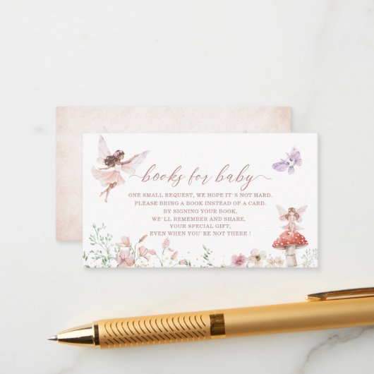 水色マジカルフローラ妖精プリンセスベビーショー エンクロージャーカード (正面/裏面インサイチュ)