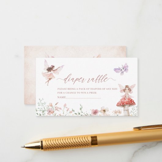 水色マジカルフローラ妖精プリンセスベビーショー エンクロージャーカード (正面/裏面インサイチュ)