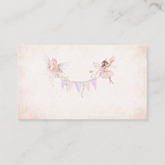 水色マジカルフローラ妖精プリンセスベビーショー エンクロージャーカード (裏面)