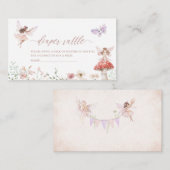 水色マジカルフローラ妖精プリンセスベビーショー エンクロージャーカード (正面/裏面)