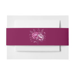 水色マゼンタピーニー結婚ズ – 招待状ベリーバンド