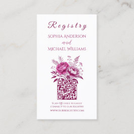 水色マゼンタ牡丹 – レジストリ – ハネムーン 名刺