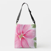 水色マゼンタ開花 クロスボディバッグ (裏面)