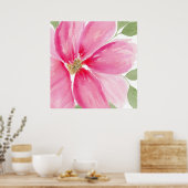 水色マゼンタ開花 ポスター (キッチン)