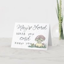 水色マッシュルームカード