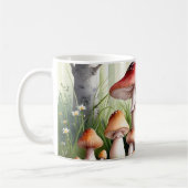 水色マッシュルームマグ コーヒーマグカップ (左)