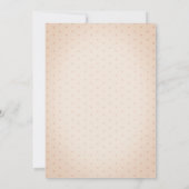 水色マッシュルーム蝶ドット赤ちゃんシャワー 招待状 (裏面)