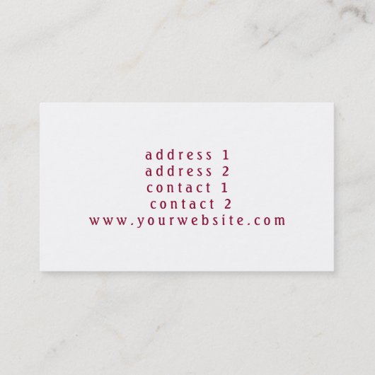 水色マルサラ牡丹ピアニスト 名刺 (裏面)