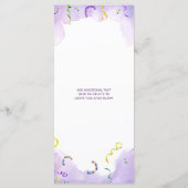 水色マルディグラスファット火曜日パーティー メニュー (裏面)