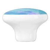 水色マーメイドテールファンタジー魅惑海 セラミックノブ (側面)