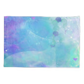 水色マーメイドテールファンタジー魅惑海 枕カバー (裏面)