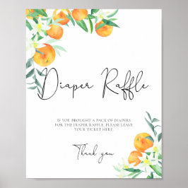 水色ミカンおむつラッフル ポスター