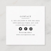 水色ミキサーケーキ+ベーカリー名刺 スクエア名刺 (裏面)