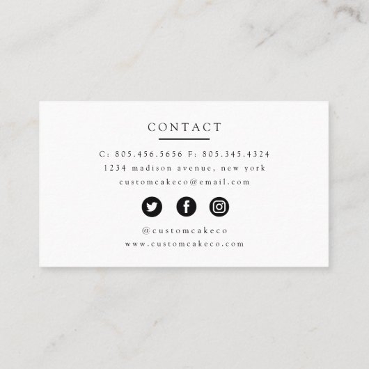 水色ミキサーケーキ+ベーカリー名刺 名刺 (裏面)