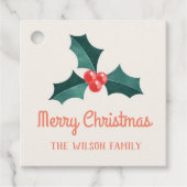 水色ミスタントクリスマス広場ステッカー フェイバータグ (正面)