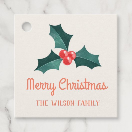 水色ミスタントクリスマス広場ステッカー フェイバータグ (正面)