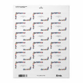 水色ミックス果実 ラベル (フルシート)