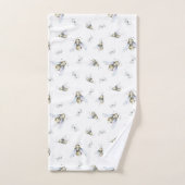 水色ミツバチ バスタオルセット (ハンドタオル)