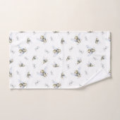 水色ミツバチ バスタオルセット (ハンドタオル)