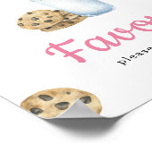 水色ミルク赤ちゃんシャワー – 好意 ポスター (角)