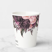 水色モダンカップケーキベビーシャワー 紙コップ (左)