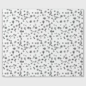 水色モダンダルマチア斑点模様 ラッピングペーパー (フラット)