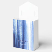 水色モダンネイビーブラシストロークのパターン優先 フェイバーボックス (オープン)