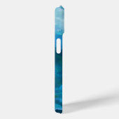 水色モダンブルーグリーン名前をカスタムするテンプレート Case-Mate iPhoneケース (裏面 / 右)