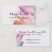 水色モダン名刺 名刺 (正面/裏面)