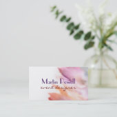 水色モダン名刺 名刺 (スタンド正面)