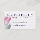 水色モダン名刺 名刺 (裏面)