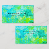 水色モダン背景 名刺 (正面/裏面)
