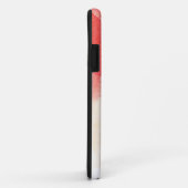 水色モダン赤。抽象芸術シンプルサンゴ Case-Mate iPhoneケース (裏面/右)