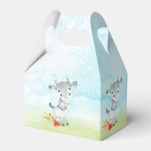 水色ヤギ赤ちゃんシャワーファーム フェイバーボックス (裏面サイド)