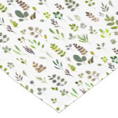 水色ユカラフルーカリ葉パターン ショートテーブルランナー (コーナー)