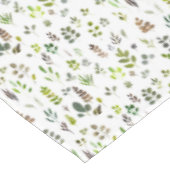 水色ユカラフルーカリ葉パターン テーブルクロス (アングル)