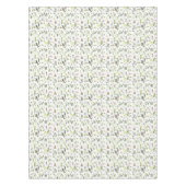 水色ユカラフルーカリ葉パターン テーブルクロス (正面)